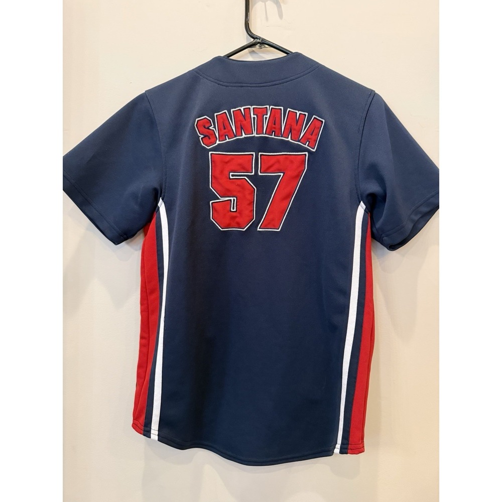 Vintage Majestic Minnesota Twins Johan Santana Sewn‎ On Jersey Youth Sz L  12-14 - Picture 4 of 5